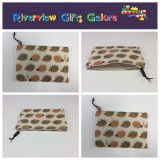 Zip Clutch / Purse / Bag / Pouch - Echidnas Cream Zip Clutch / Purse / Bag / Pouch - Echidnas Cream